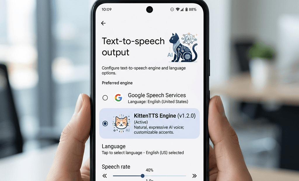 KittenTTS Android Engine screenshot