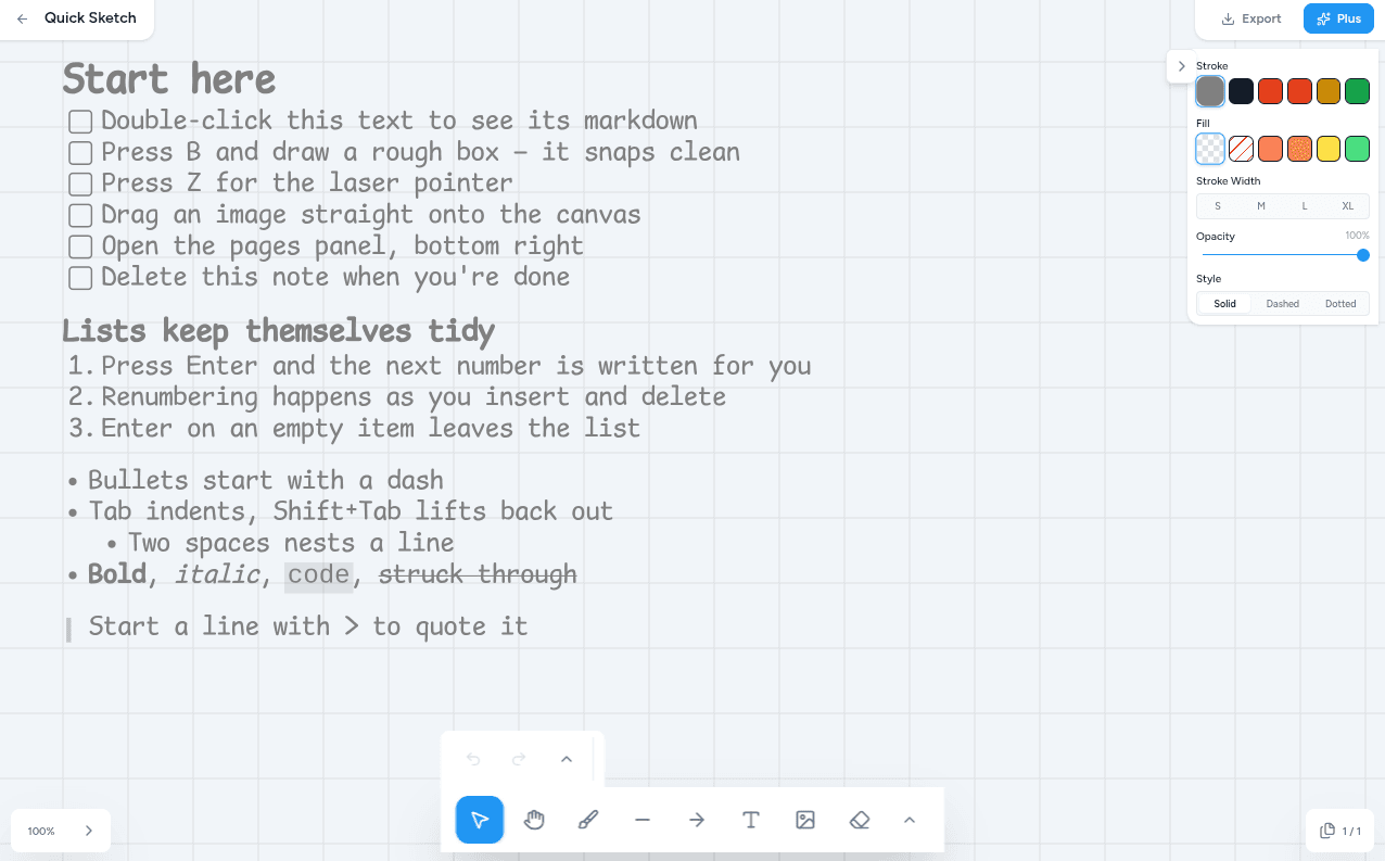 NanoDraw screenshot